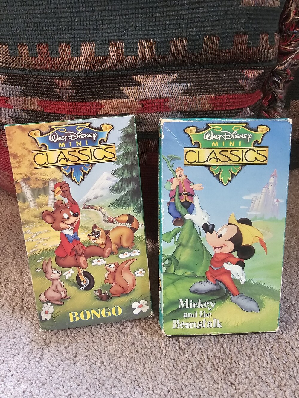 2 Vintage Walt Disney Mini Classics VHS tapes. Bongo & Mickey And The Beanstalk